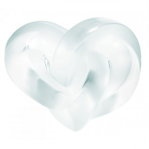 Paper weight Hearts Entrelaces opalescent Lalique lalique