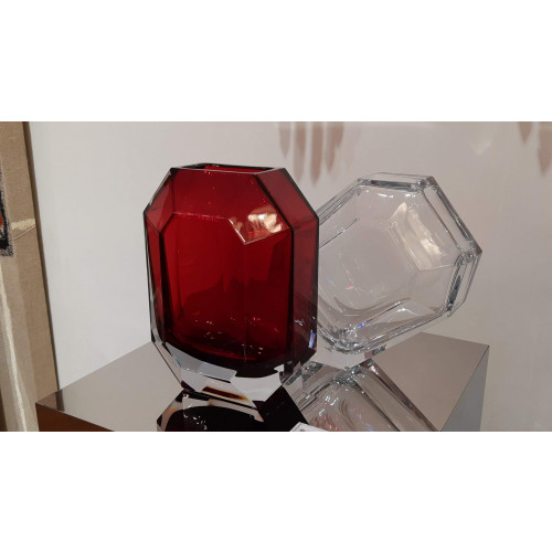 Vase Baccarat Octogone Red Baccarat baccarat