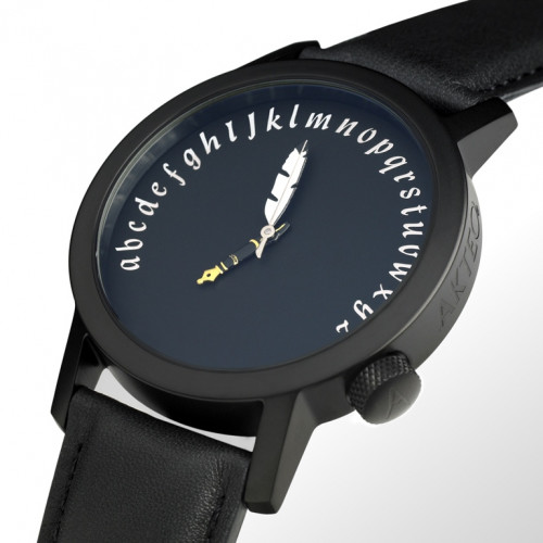 MONTRE ECRIVAIN B 42 PVD NOIR Akteo watch