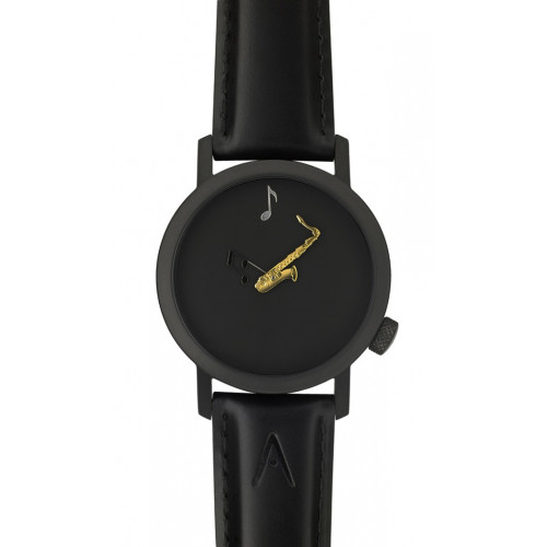 MONTRE SAXOPHONE 42 PVD NOIR Akteo watch