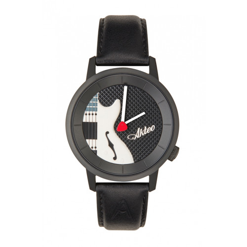 MONTRE GUITARE ELEKTRIC JAZZ 38 PVD NOIR Akteo watch