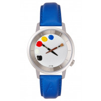 MONTRE PEINTURE 01 W – 38 CBLEU VIF Akteo watch