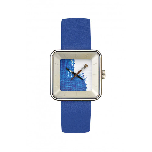 MONTRE PEINTURE BLEUE SQUARE 29 Akteo watch