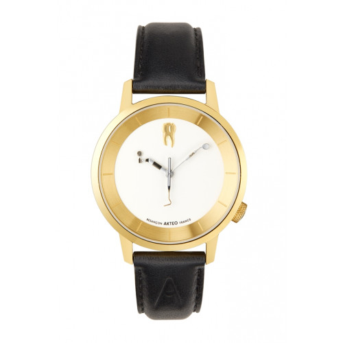 MONTRE DENTISTE 38 PVD OR Akteo watch