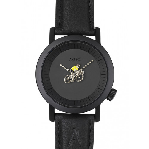 MONTRE CYCLISME 02 – 42 PVD NOIR Akteo watch